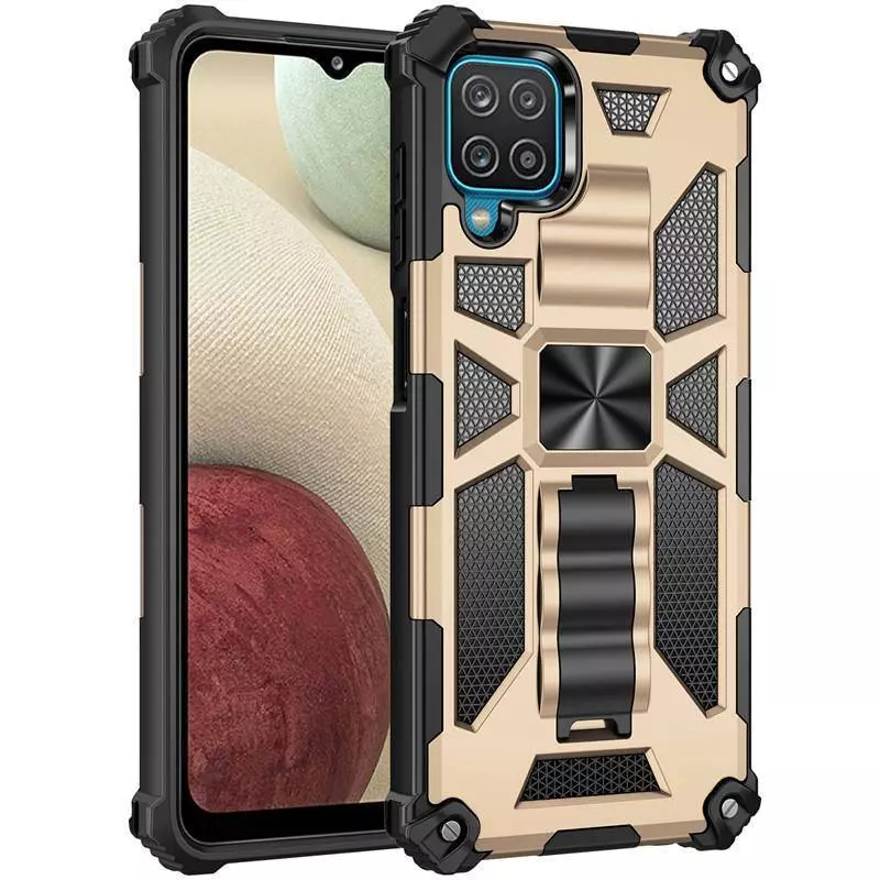 Протиударний чохол бампер для OnePlus Ace 2V / Nord 3 Anomaly Hybrid Armor (вбудована підставка) Gold (Золотий)