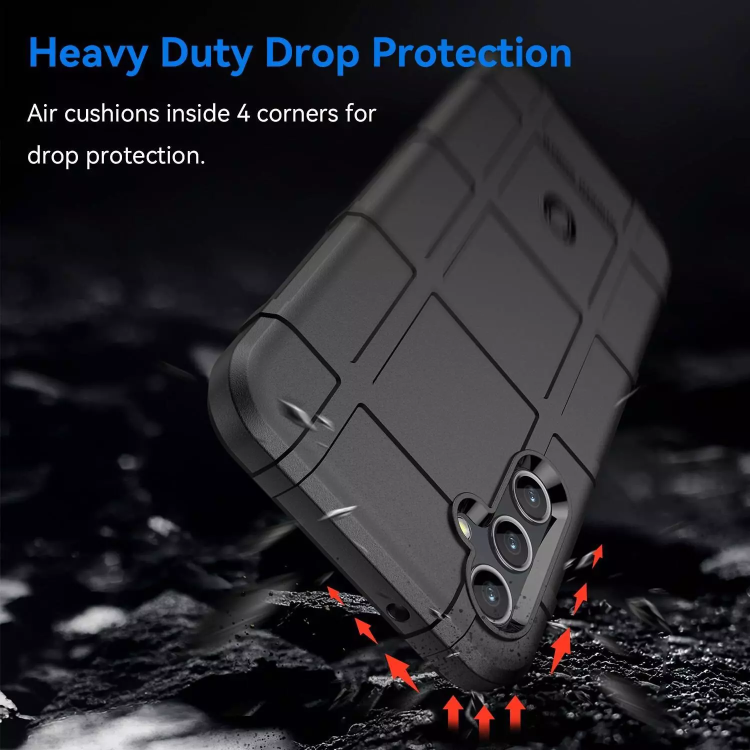 Протиударний чохол бампер для Samsung Galaxy A35 Anomaly Rugged Shield Black (Чорний) 