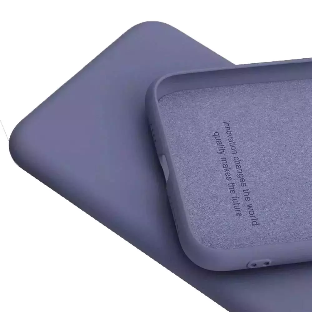 Чехол бампер для Samsung Galaxy A05 Anomaly Silicone (с микрофиброй) Purple (Пурпурный) 