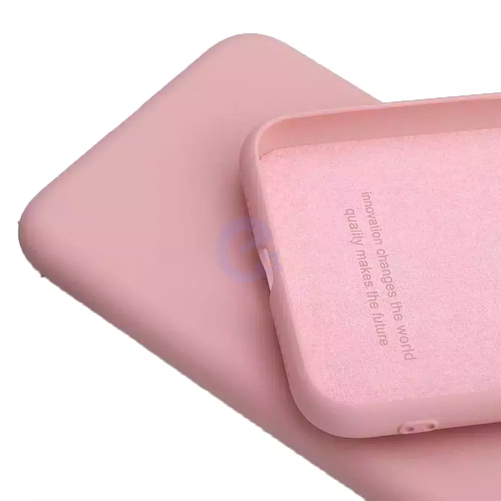 Чохол бампер для Xiaomi Poco F6 Anomaly Silicone (з мікрофіброю) Sand Pink (Пісочний Рожевий) 