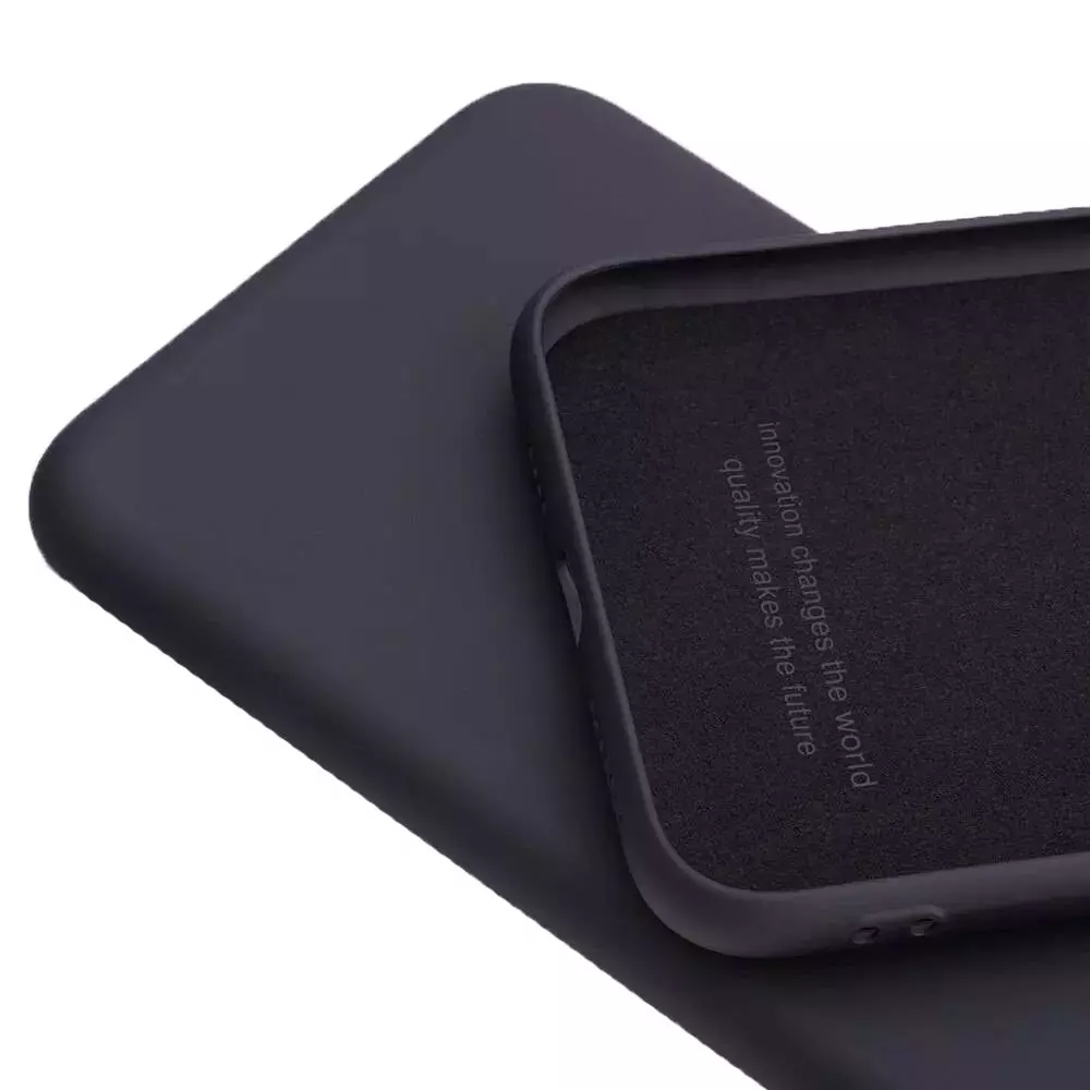 Чохол бампер для Xiaomi Redmi 13 Anomaly Silicone (з мікрофіброю) Black (Чорний) 