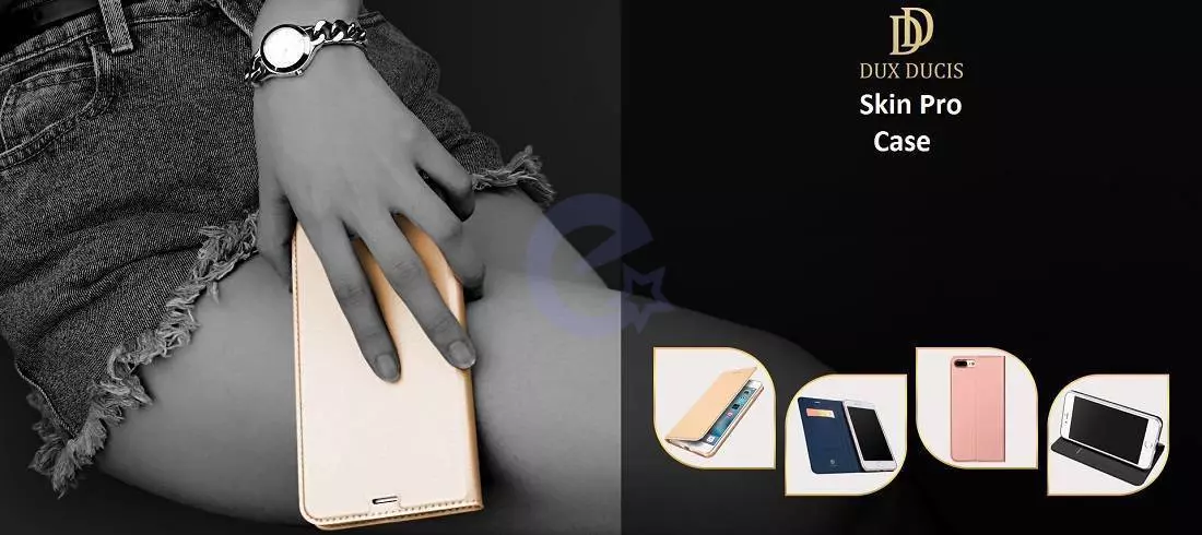 Чехол книжка для Xiaomi Poco X6 Pro Dux Ducis Skin Pro Blue (Синий) 