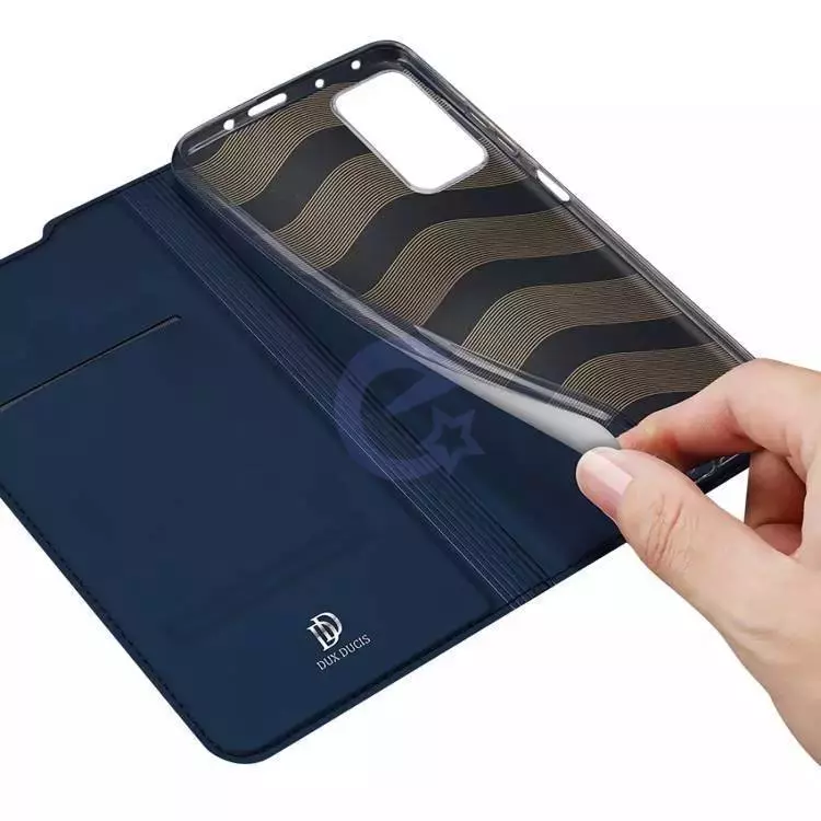 Чехол книжка для Xiaomi Poco X6 Pro Dux Ducis Skin Pro Blue (Синий) 