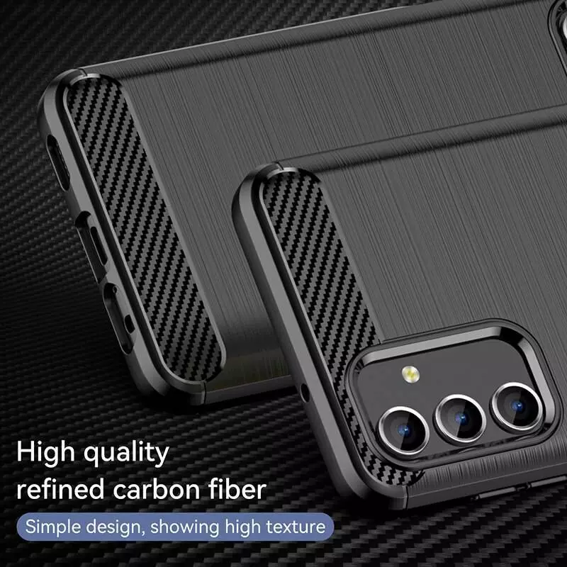 Противоударный чехол бампер для Samsung Galaxy S24 Ultra iPaky Carbon Fiber Black (Черный) 