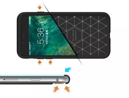 Протиударний чохол бампер для OnePlus 12 iPaky Carbon Fiber Blue (Синій) 