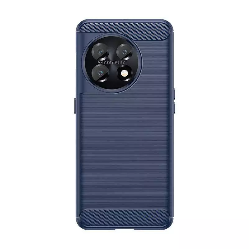 Протиударний чохол бампер для OnePlus 12 iPaky Carbon Fiber Blue (Синій) 
