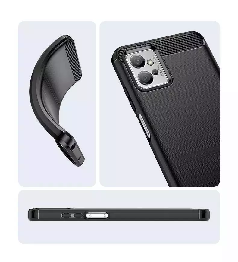 Протиударний чохол бампер для OnePlus 12 iPaky Carbon Fiber Blue (Синій) 