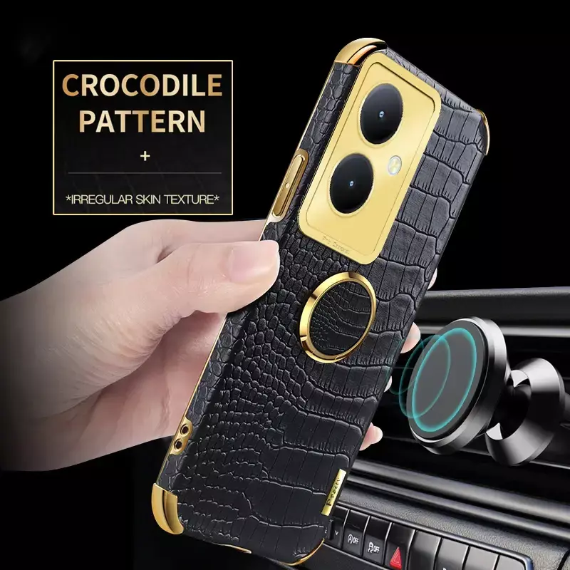 Чехол бампер для Xiaomi Redmi Note 13 Pro 5G Anomaly X-Case (с кольцом-держателем) Black (Черный) 