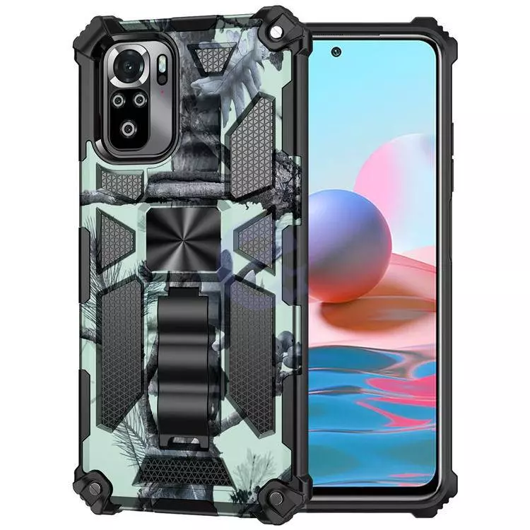 Протиударний чохол бампер для Motorola Moto G54 Anomaly Hybrid Armor (вбудована підставка) Camo / Green (Камуфляж / Зелений) 
