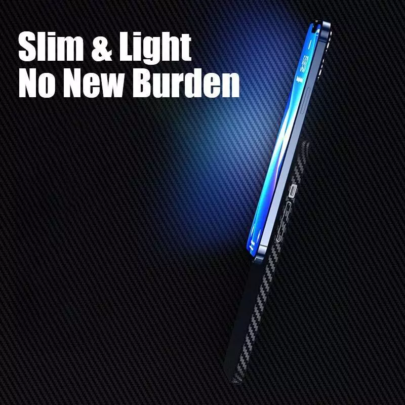 Ультратонкий чохол бампер для Oppo A38 / A18 Anomaly PC Carbon Blue (Синій)