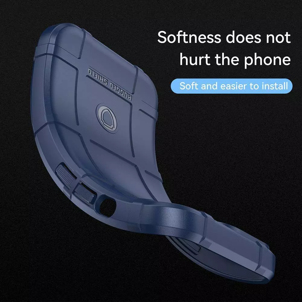 Противоударный чехол бампер для Xiaomi Redmi K70 Anomaly Rugged Shield Black (Черный) 