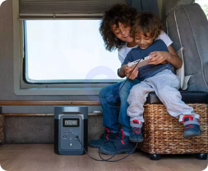 Портативна електростанція EcoFlow DELTA 2 2200 Вт (1024 Вт/год) ZMR330-CN Black (Чорний)  Портативна електростанція EcoFlow DELTA 2 2200 Вт (1024 Вт/год) ZMR330-CN Black (Чорний)