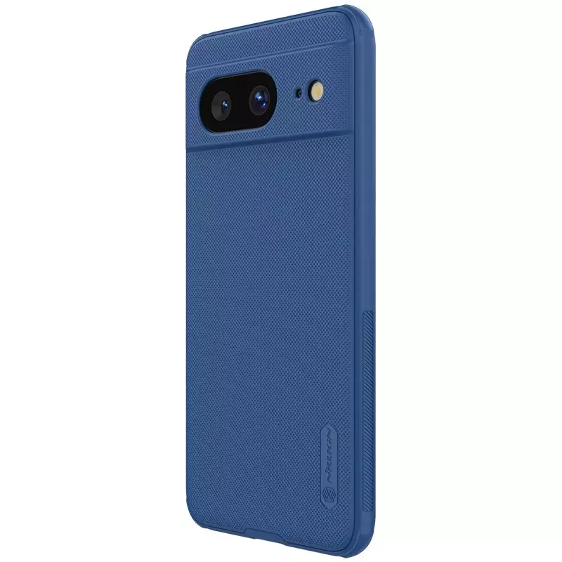 Противоударный чехол бампер Nillkin Super Frosted Shield для Google Pixel 8 Blue (Синий) 