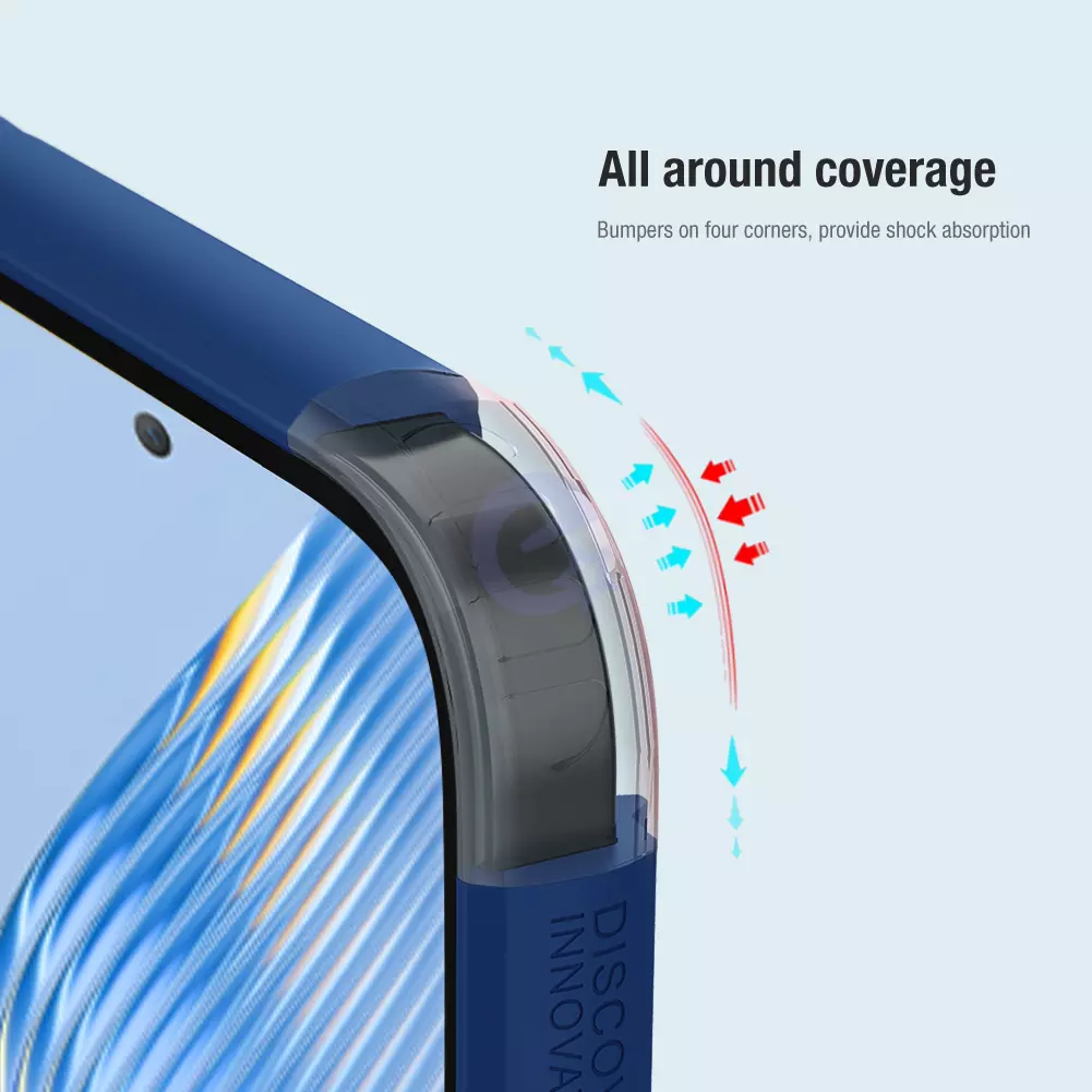 Протиударний чохол бампер Nillkin Super Frosted Shield для Huawei Honor Magic5 Lite 5G / X9a Blue (Синій)