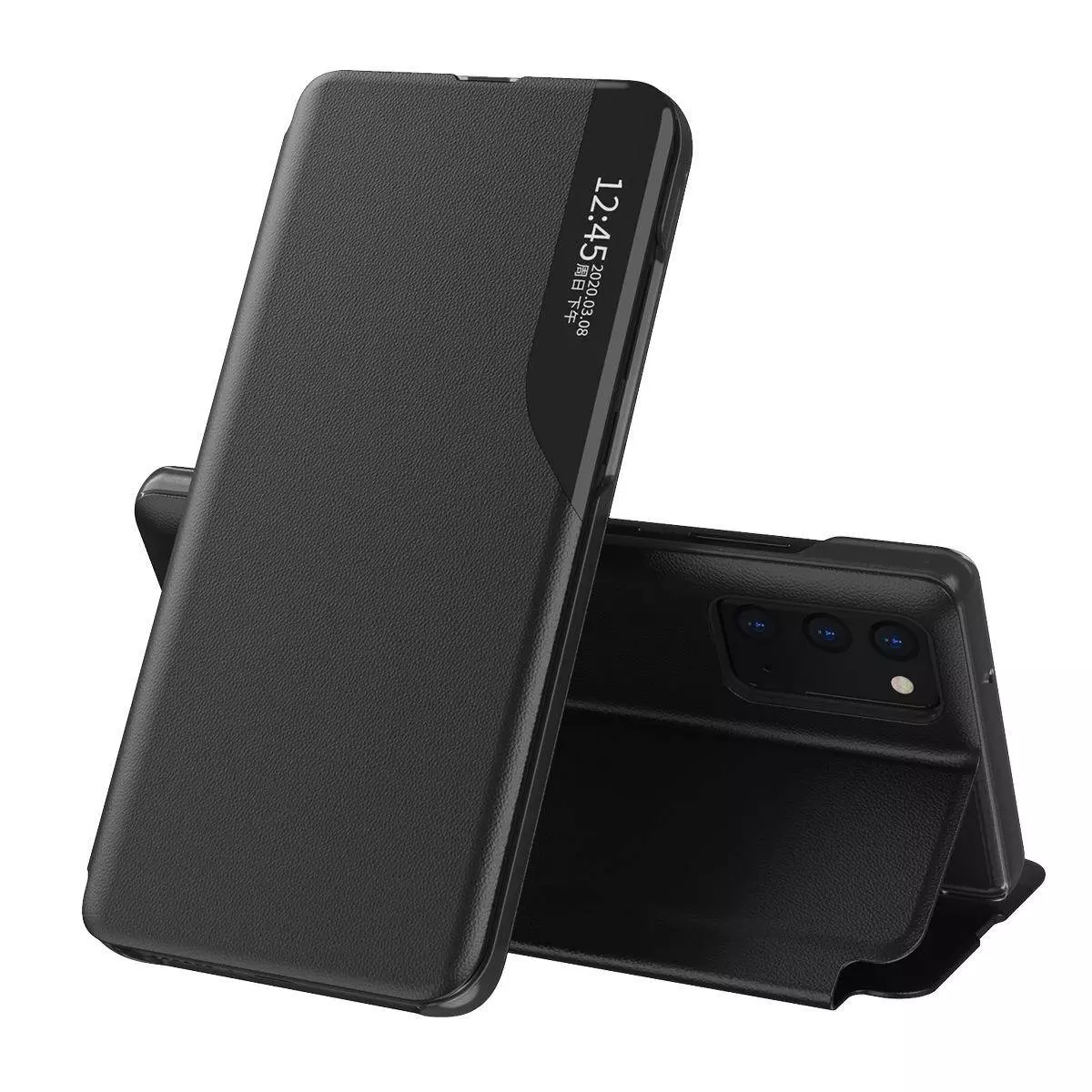Інтерактивна чохол книжка для Xiaomi Redmi Note 13 Anomaly Smart View Flip Black (Чорний) 