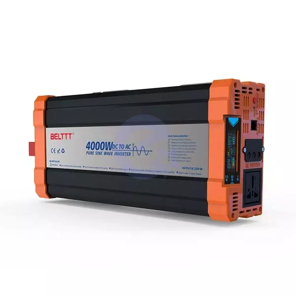 Автомобильный инвертор преобразователь напряжения BELTTT BAP4000 4000W 12V-220V Black / Orange (Черный / Оранжевый)