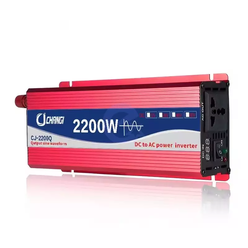 Автомобильный инвертор преобразователь напряжения CJ CHANGI CJ-2200Q Input Voltage Display 2200W 12V-220V Red (Красный) Автомобильный инвертор преобразователь напряжения CJ CHANGI CJ-2200Q Input Voltage Display 2200W 12V-220V Red (Красный)