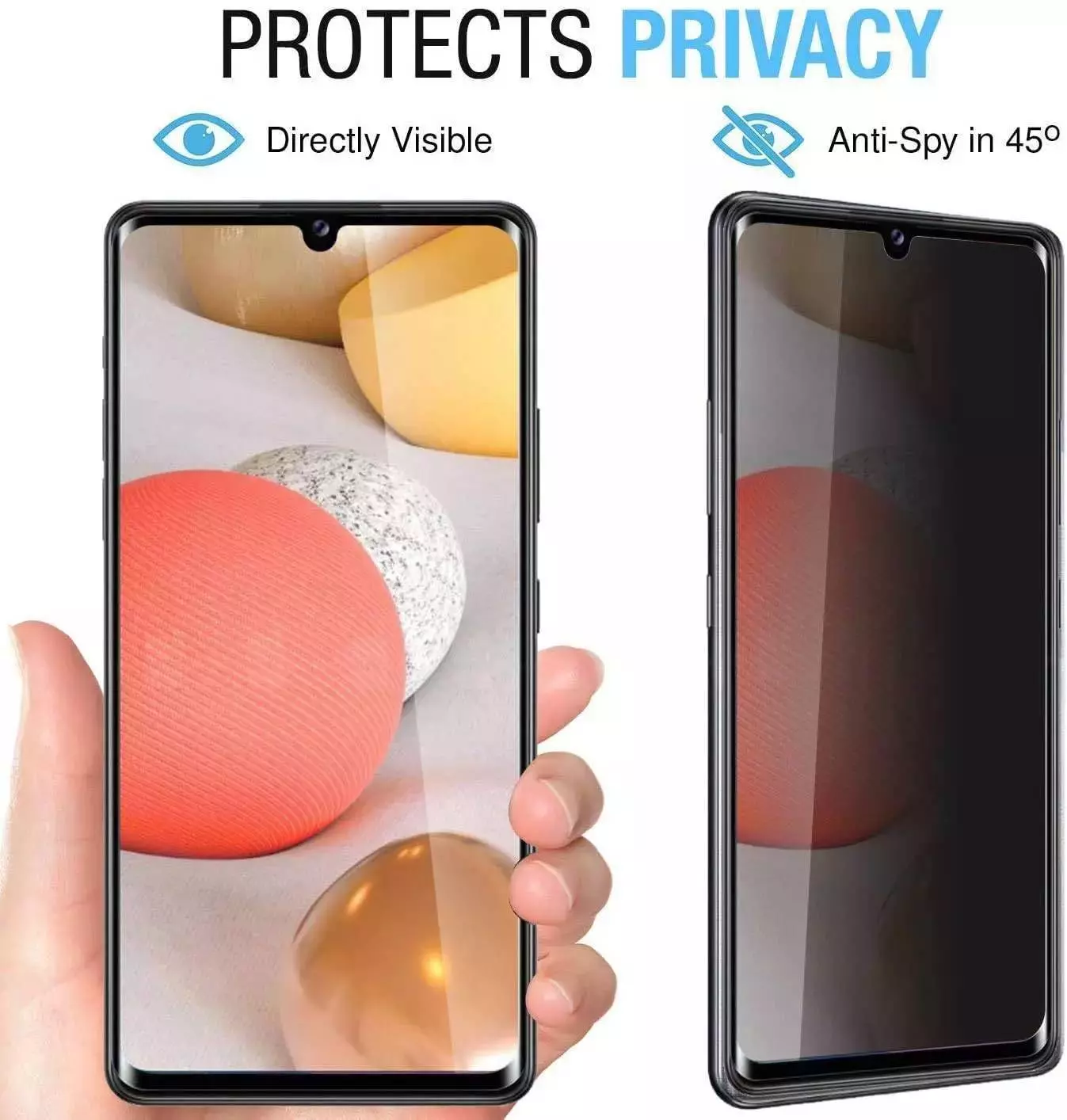 Захисне скло антишпигун для Realme GT 6T Anomaly Anti-Spy Tempered Glass Black (Чорний)