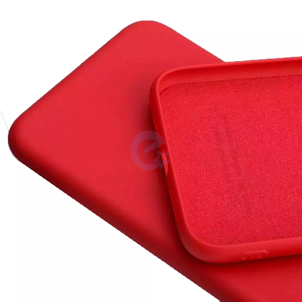 Чехол бампер для Motorola Moto G24 Anomaly Silicone (с микрофиброй) Red (Красный)