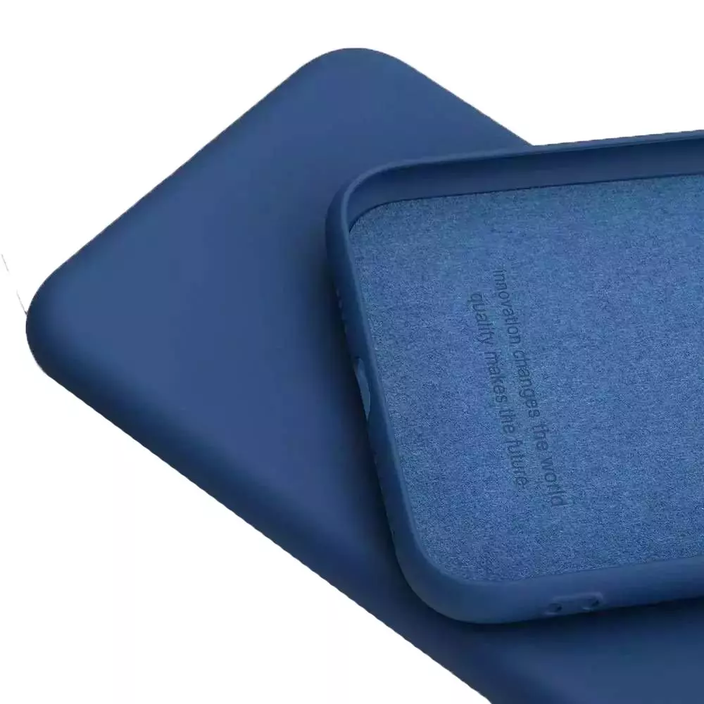 Чохол бампер для Realme C65 Anomaly Silicone (з мікрофіброю) Blue (Синій)