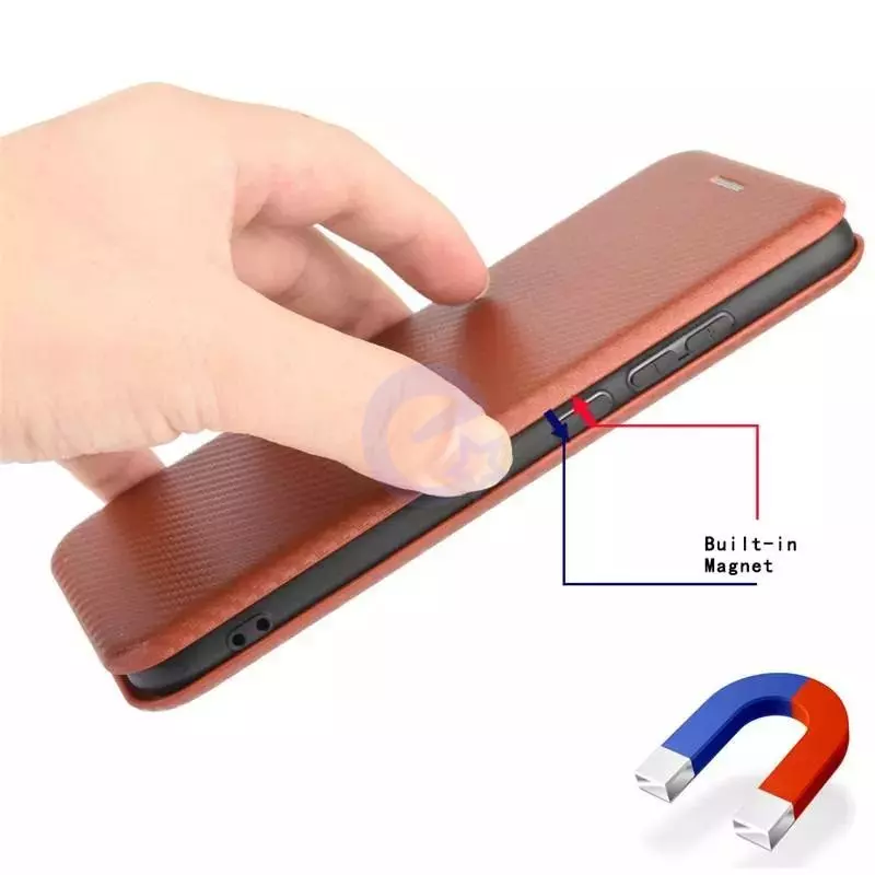 Чехол книжка для Motorola Moto G24 Anomaly Carbon Book Black (Черный)
