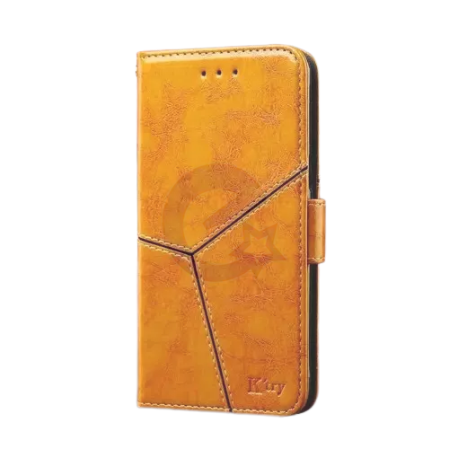 Премиальный чехол книжка для Motorola Moto G24 Power Anomaly K'try Premium Gold (Золотой)