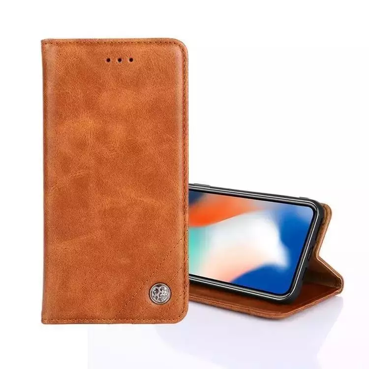 Чохол книжка для Oppo Reno 12 Pro 5G idools Retro Brown (Коричневий)