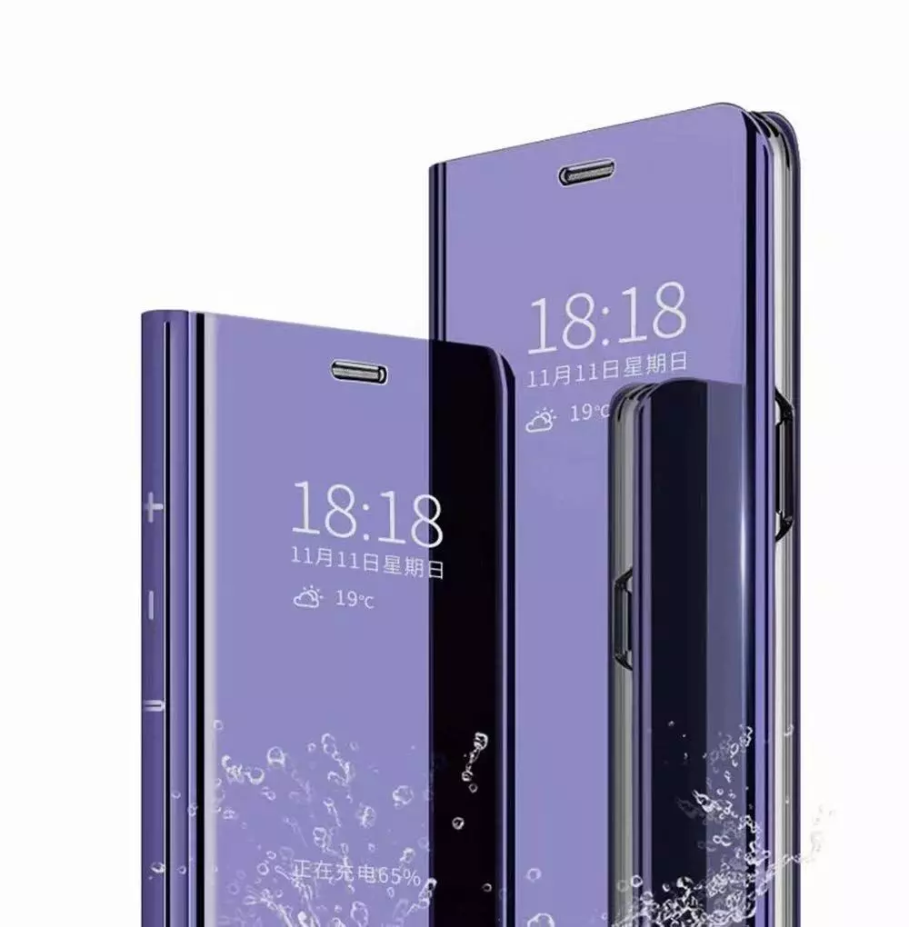 Интерактивная чехол книжка для Samsung Galaxy M15 Anomaly Clear View Purple (Пурпурный)