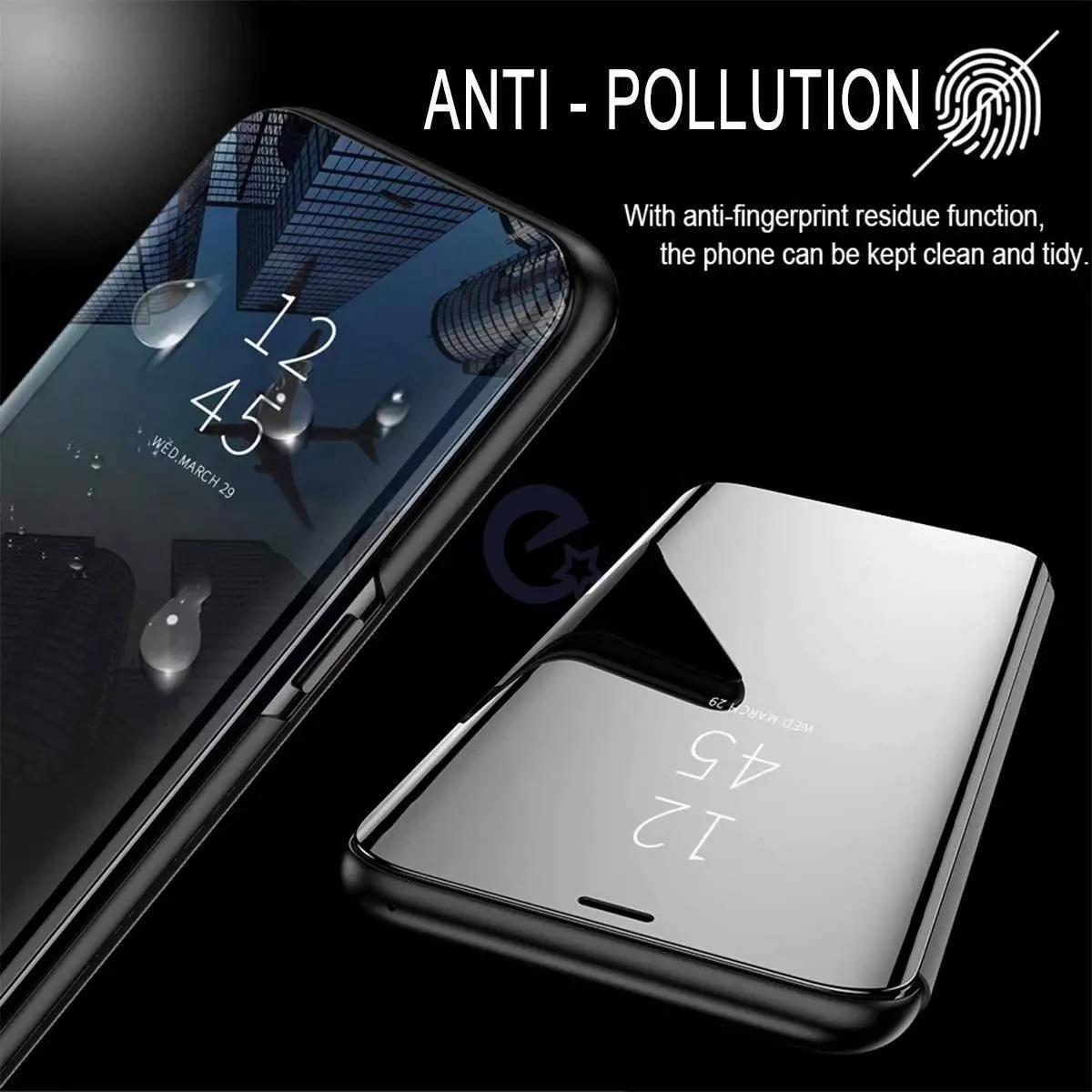 Интерактивная чехол книжка для Samsung Galaxy M35 5G Anomaly Clear View Gold (Золотой)