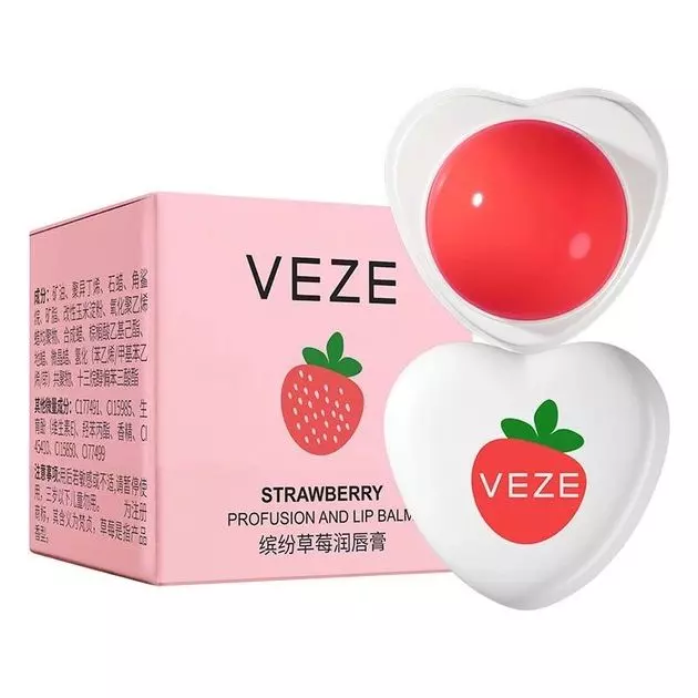 Бальзам для губ на основе клубники Veze Lip Balm