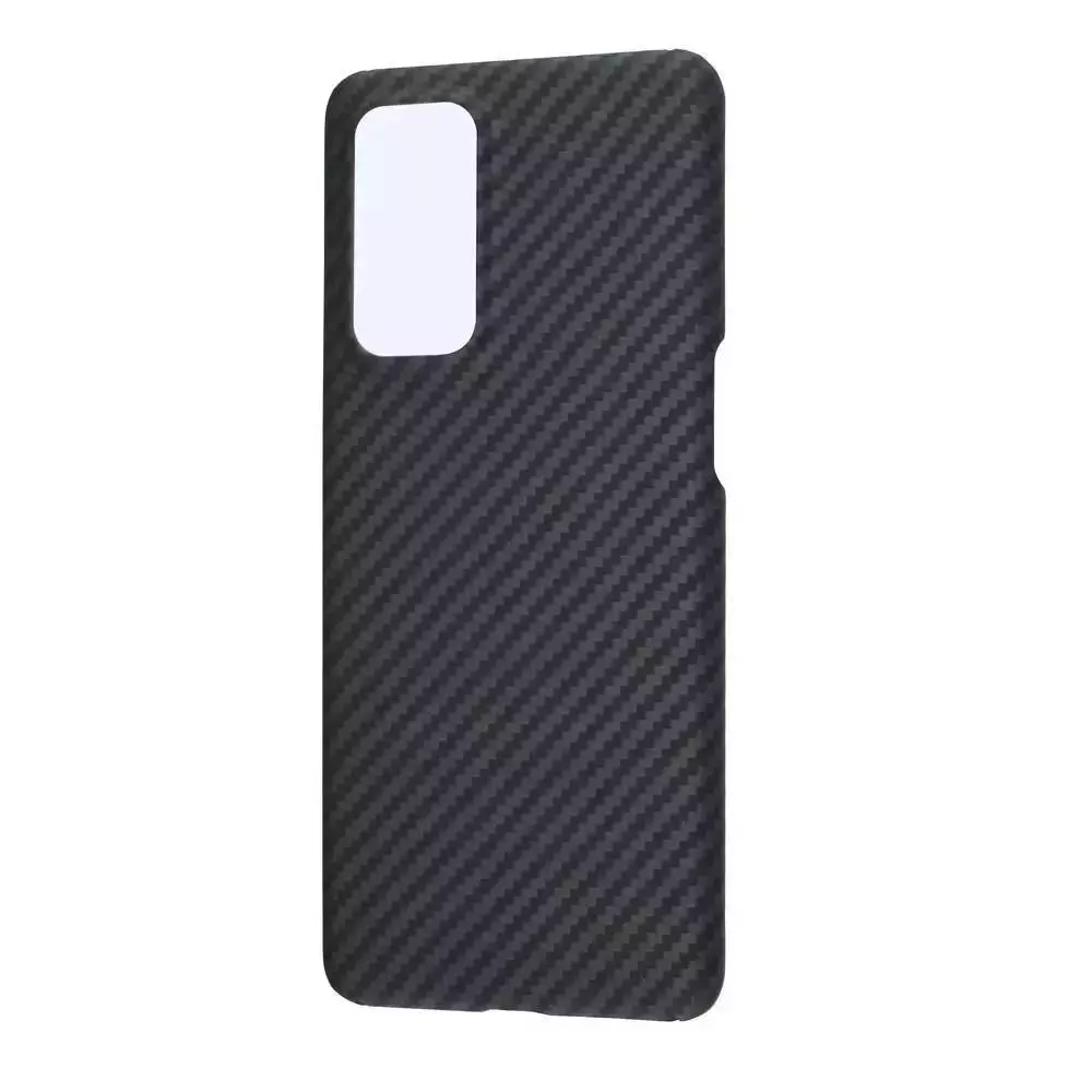 Премиальный чехол бампер для Realme Note 50 Anomaly Carbon Plaid (Открытый модуль камеры) Black (Черный)