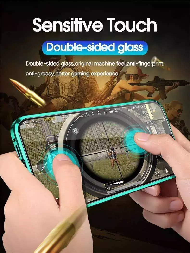 Чохол бампер для Google Pixel 8a Anomaly Magnetic 360 With Glass Purple (Пурпурний)