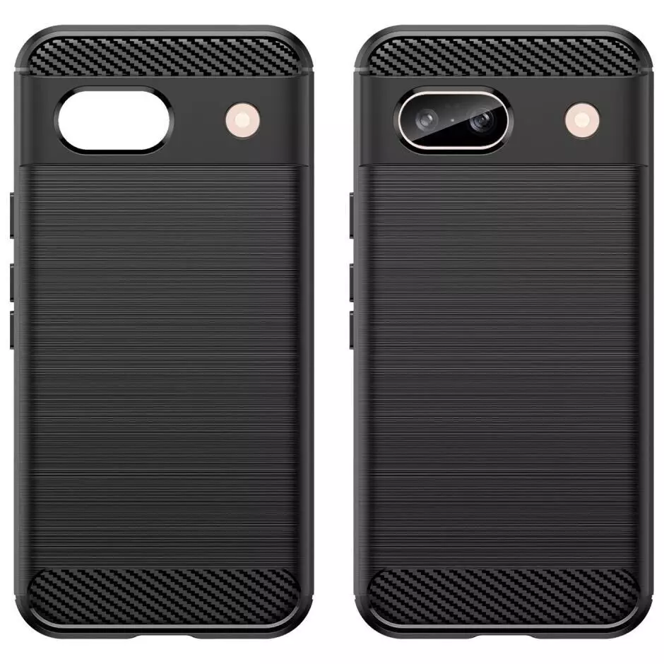 Протиударний чохол бампер для Google Pixel 8a iPaky Carbon Fiber Black (Чорний)