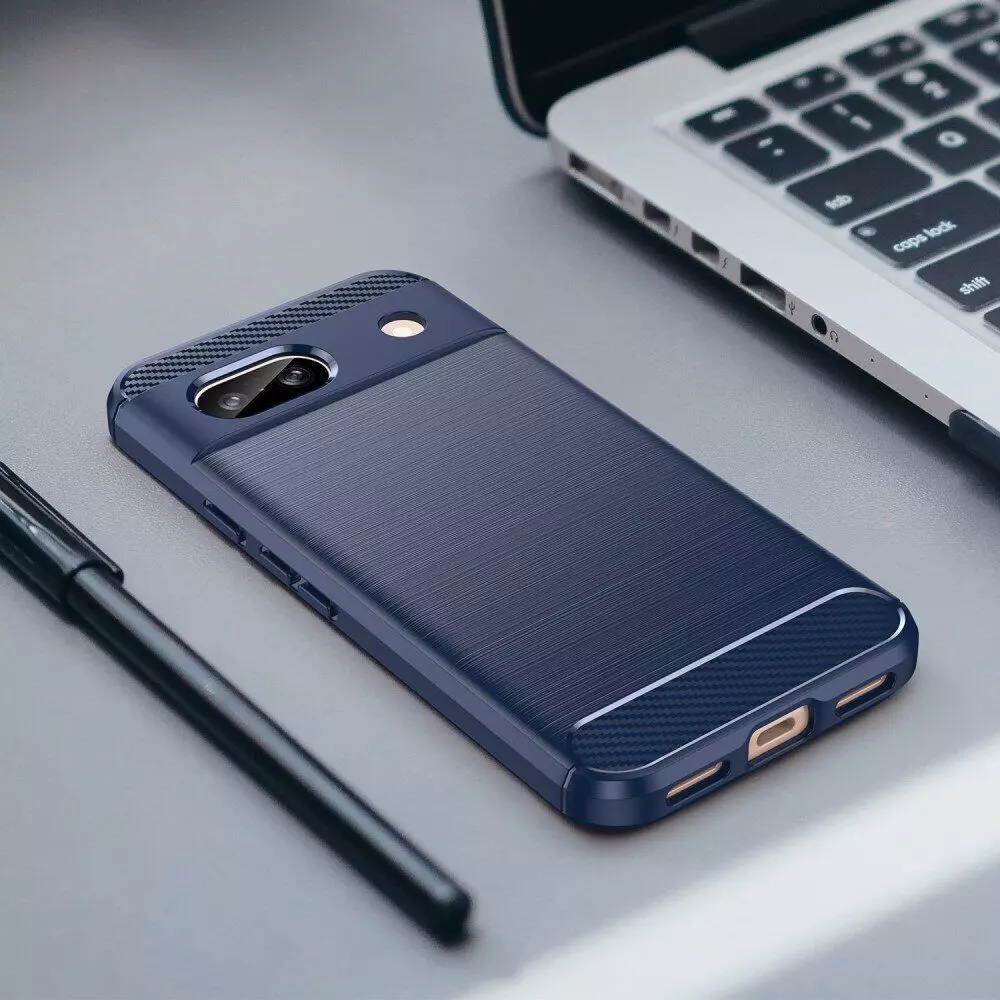 Протиударний чохол бампер для Google Pixel 8a iPaky Carbon Fiber Black (Чорний)