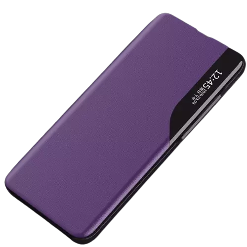 Интерактивная чехол книжка для Motorola Moto G24 Anomaly Smart View Flip Purple (Пурпурный)