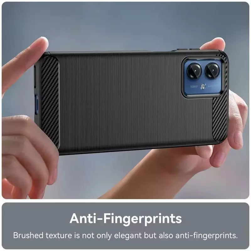 Протиударний чохол бампер для Motorola Moto G24 Power iPaky Carbon Fiber Black (Чорний)
