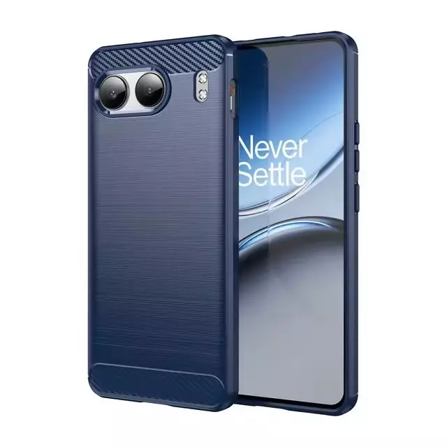 Протиударний чохол бампер для OnePlus Nord 4 iPaky Carbon Fiber Blue (Синій)