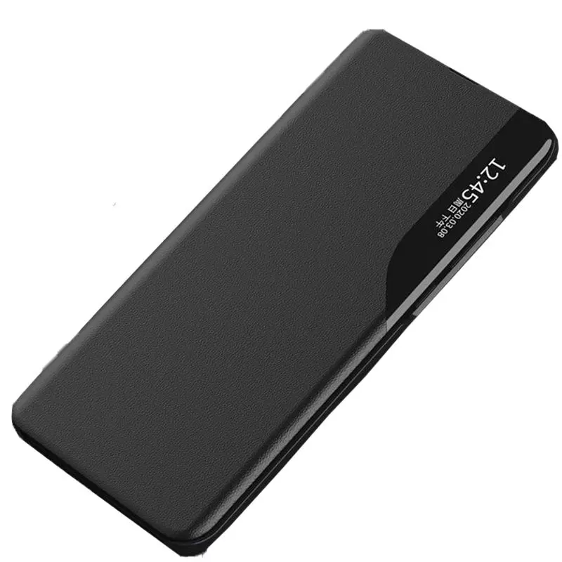 Інтерактивна чохол книжка для Realme GT 6T Anomaly Smart View Flip Black (Чорний)