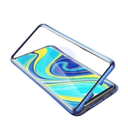 Чехол бампер для Sony Xperia 10 VI Anomaly Magnetic 360 With Glass Blue (Синий)