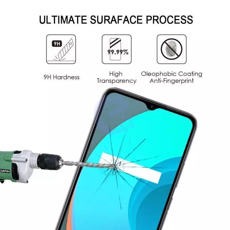 Захисне скло для Realme C30 Mocolo Full Cover Glue Glass (повне проклеювання екрану) Black (Чорний)