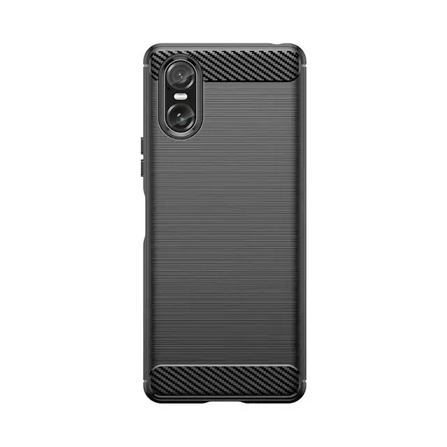 Противоударный чехол бампер для Sony Xperia 5 V iPaky Carbon Fiber Black (Черный) Противоударный чехол бампер для Sony Xperia 5 V iPaky Carbon Fiber Black (Черный)