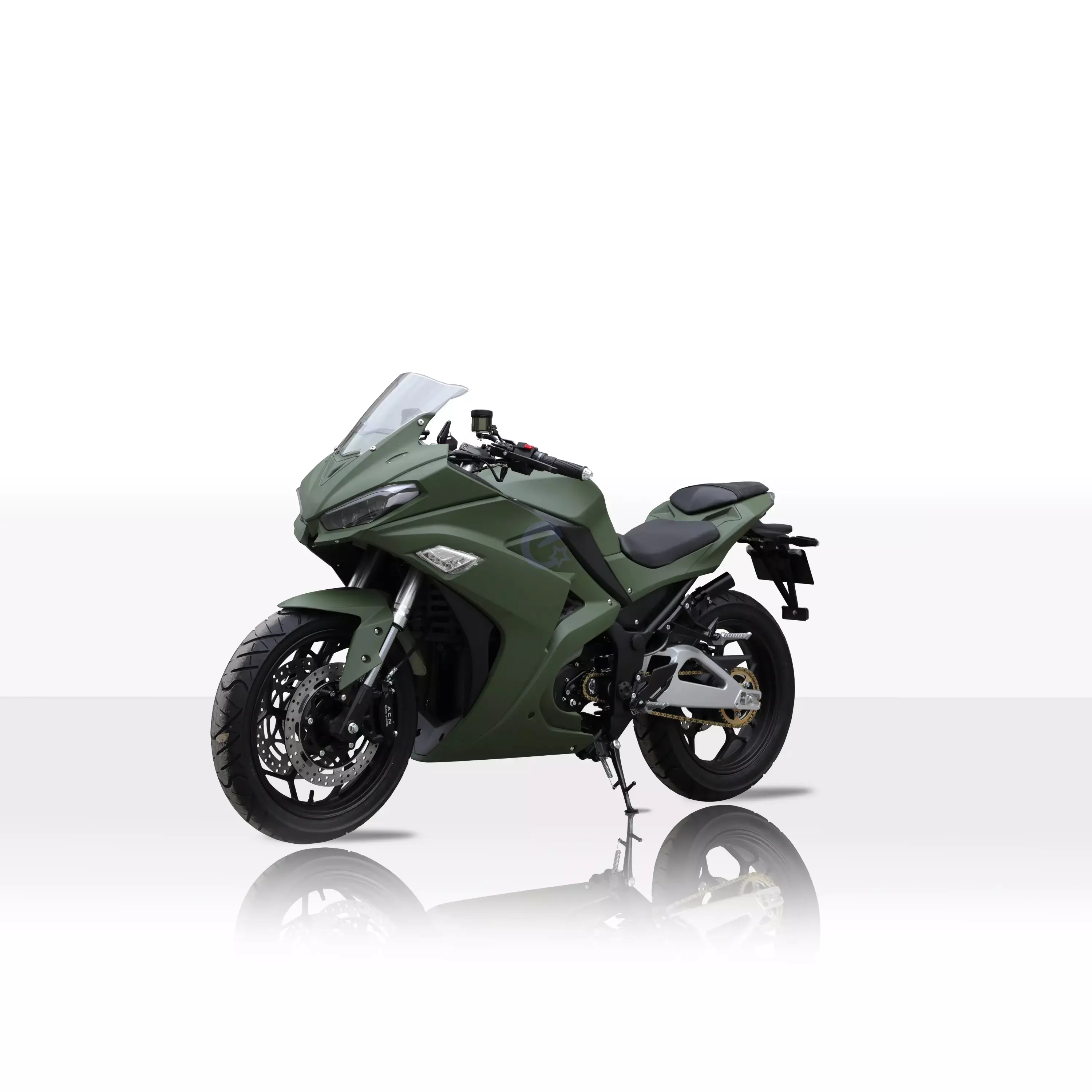 Электроскутер Anomaly Energy V6 3000 Вт AGM Свинцово-кислотная Графен батарея 72V 32AH Dark Green (Темно-зеленый))