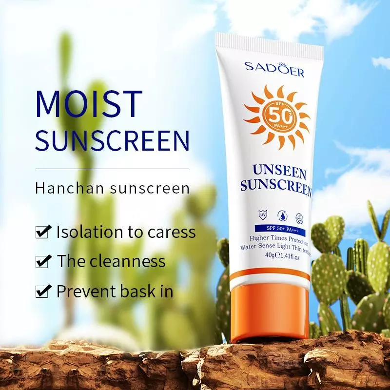 Солнцезащитный крем с SPF 50+ SADOER Unseen Sunscreen, 40 г