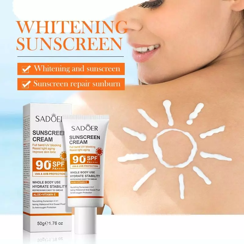 Солнцезащитный крем с SPF 90+ PA++++ SADOER Whole Body Sunscreen Cream, 50 г Солнцезащитный крем с SPF 90+ PA++++ SADOER Whole Body Sunscreen Cream, 50 г