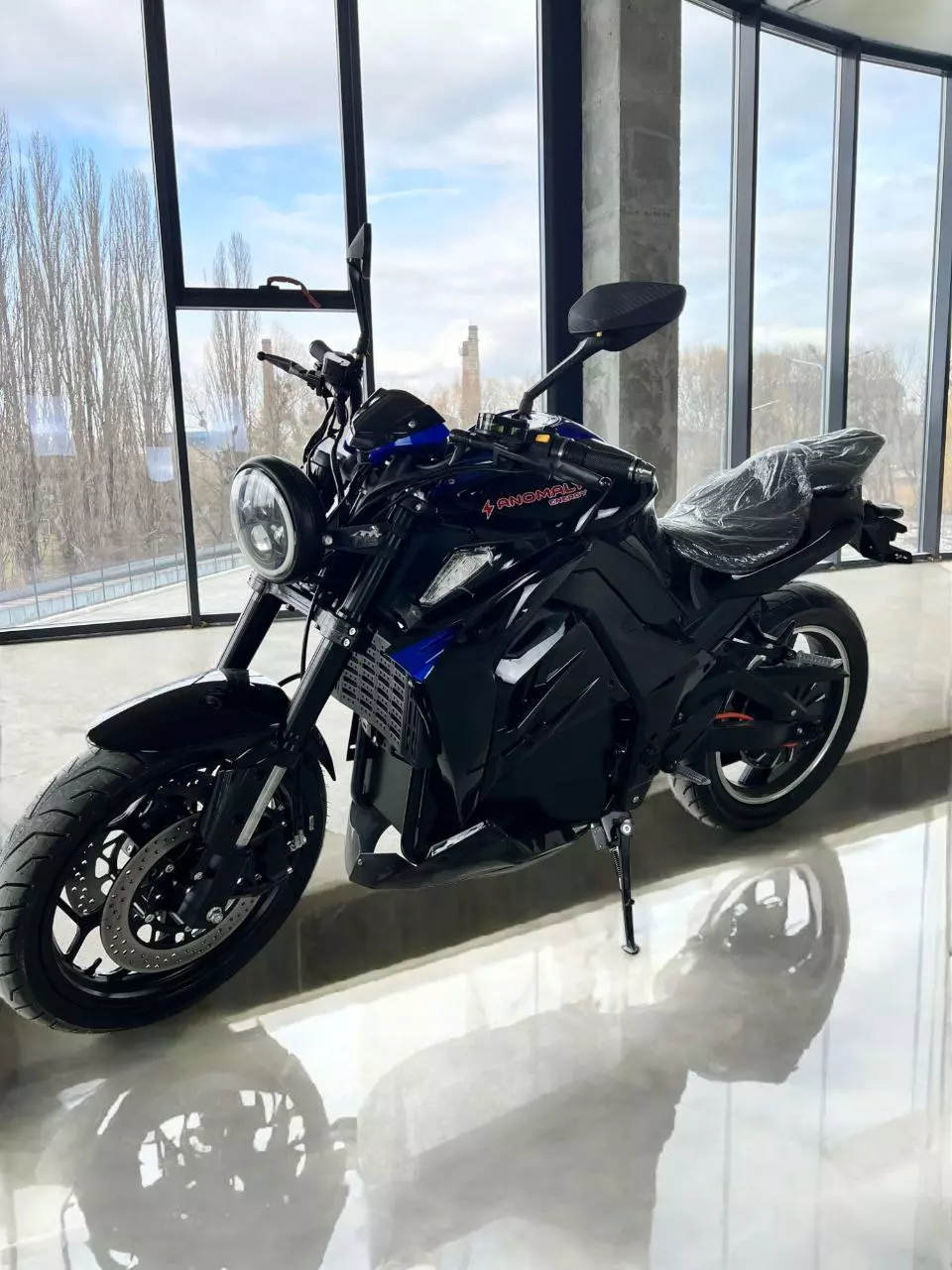 Електромотоцикл Anomaly Energy DMS-X 3000 Вт Свинцево-кислотна Графен батарея 72V 36AH Black / Dark Green (Чорний / Темно-зелений) (Сертифікат ЄС)