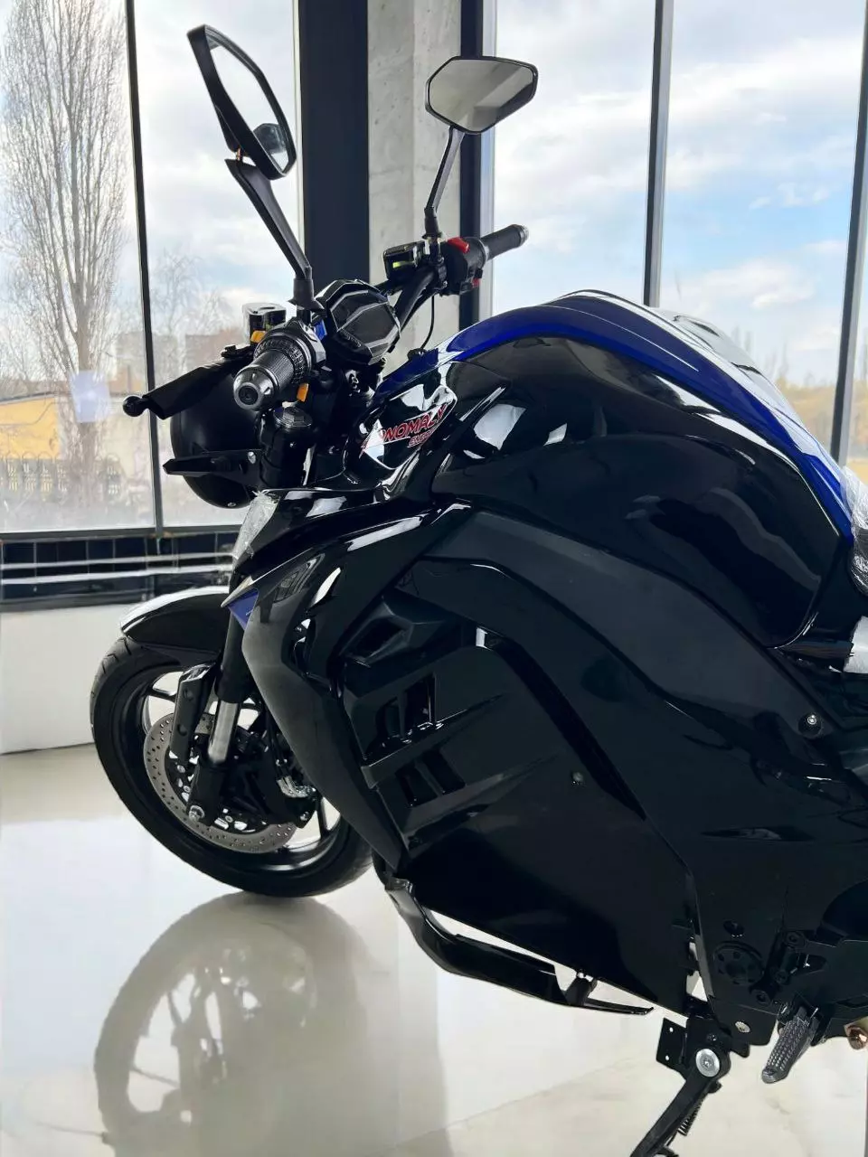 Електромотоцикл Anomaly Energy DMS-X 3000 Вт Свинцево-кислотна Графен батарея 72V 36AH Black / Dark Green (Чорний / Темно-зелений) (Сертифікат ЄС)