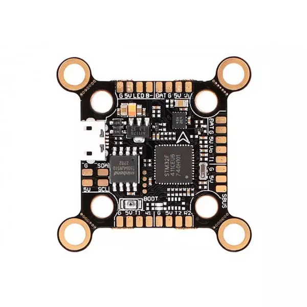 Полетный стек для квадрокоптеров T-Motor Velox Lite F411 (полетный контроллер F4 + регулятор 4в1 V45A) Полетный стек для квадрокоптеров T-Motor Velox Lite F411 (полетный контроллер F4 + регулятор 4в1 V45A)