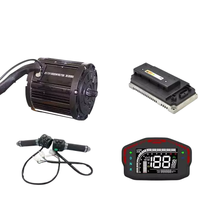 Мотор-комплект QS138 3000 Вт 72 В (QS 3000W, контролер, ручки газу, спідометр)