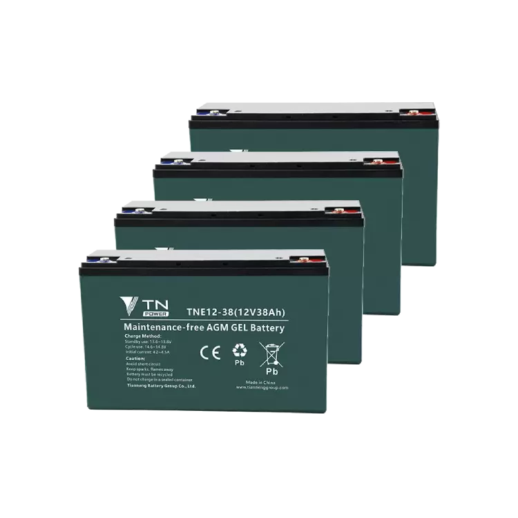 Тяговый аккумулятор 48V 38Ah свинцово-кислотный TIANNENG TNE12-38 (4 шт.) Тяговый аккумулятор 48V 38Ah свинцово-кислотный TIANNENG TNE12-38 (4 шт.)