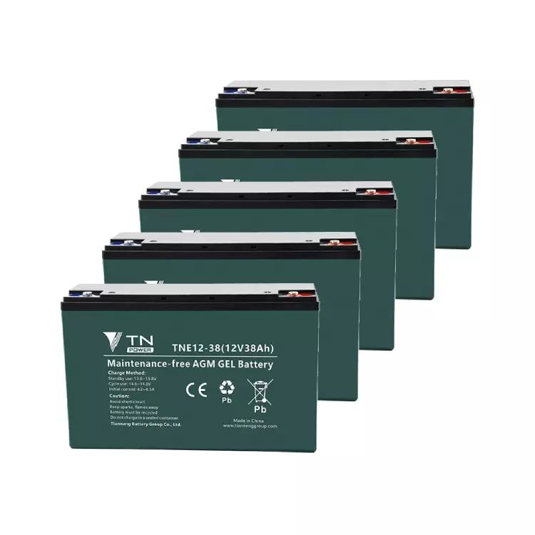Тяговый аккумулятор 60V 38Ah свинцово-кислотный TIANNENG TNE12-38 (5 шт.) Тяговый аккумулятор 60V 38Ah свинцово-кислотный TIANNENG TNE12-38 (5 шт.)